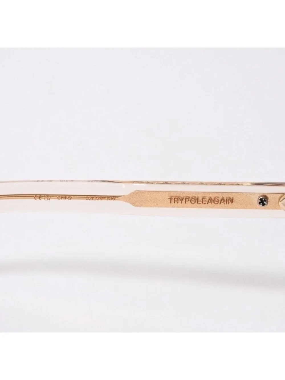 Chrome Hearts Trypoleagain Sunglasses Eyewear 52 Cross Ball Decoration Clear